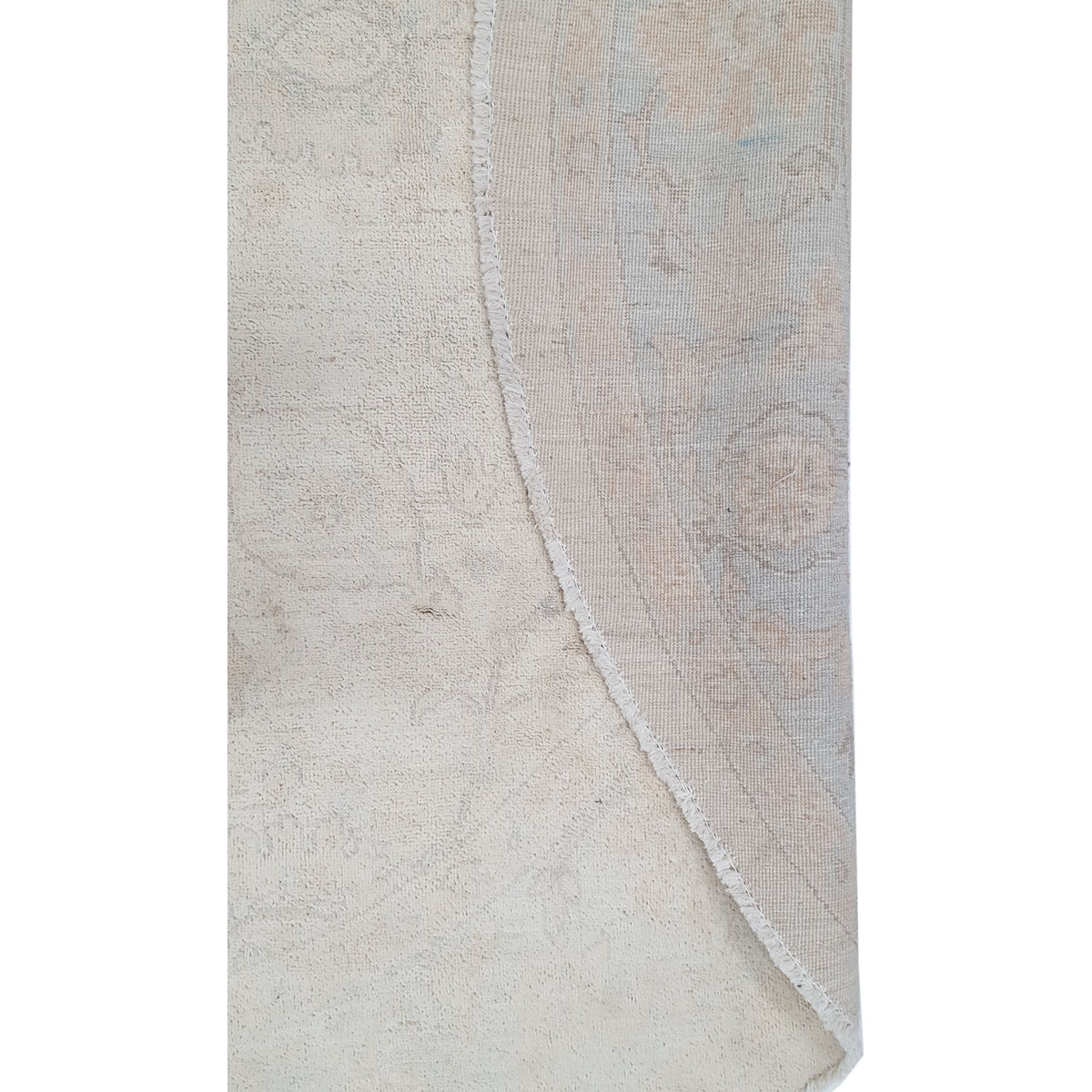 Pacific Ziegler 40559 Ivory Aqua Transitional Hand Knotted Rug