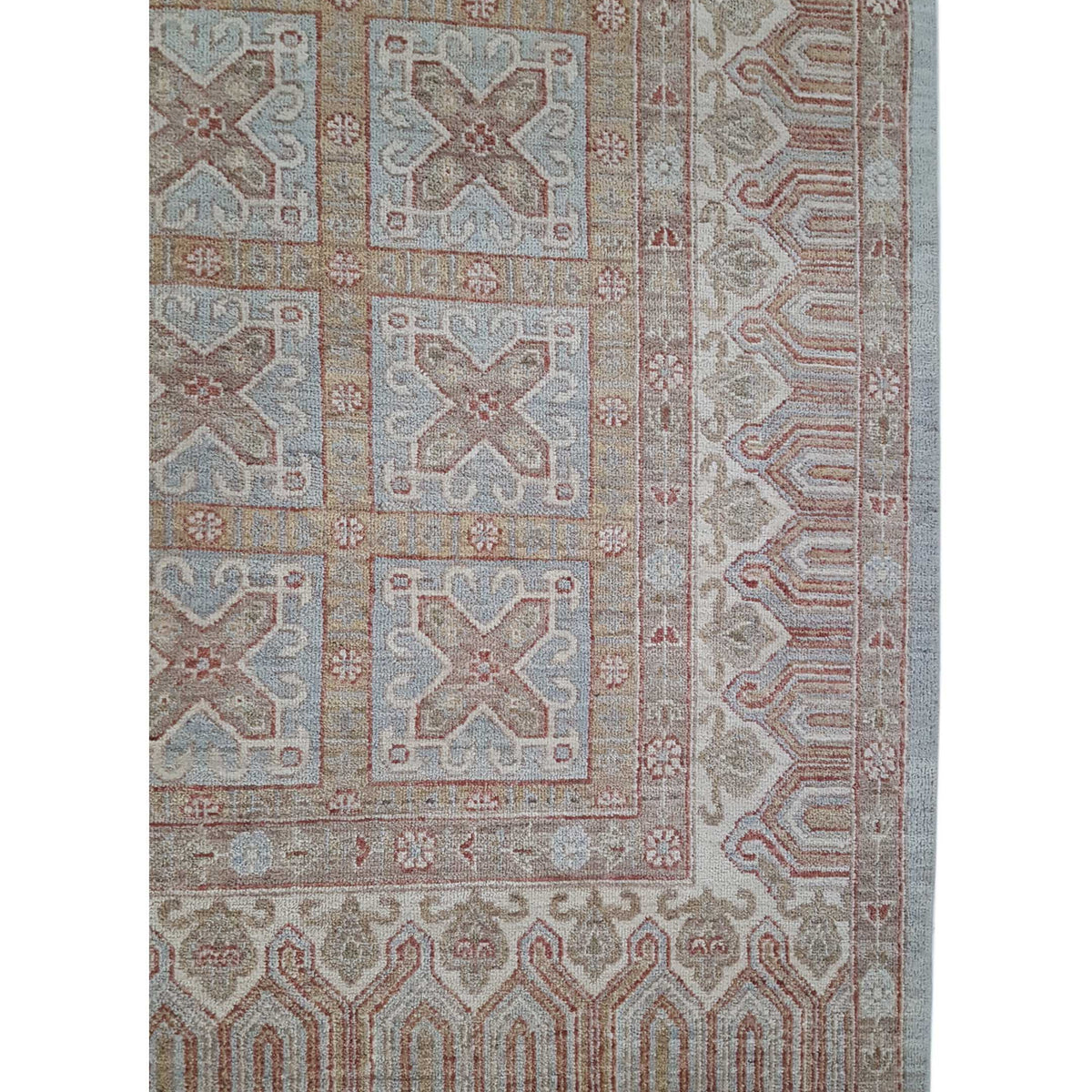 Pacific Ziegler 40560 Lt.Blue Ivory Transitional Hand Knotted Rug