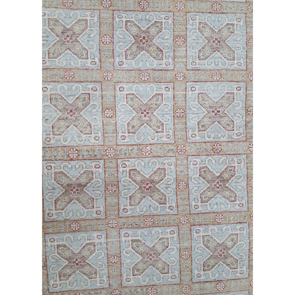 Pacific Ziegler 40560 Lt.Blue Ivory Transitional Hand Knotted Rug
