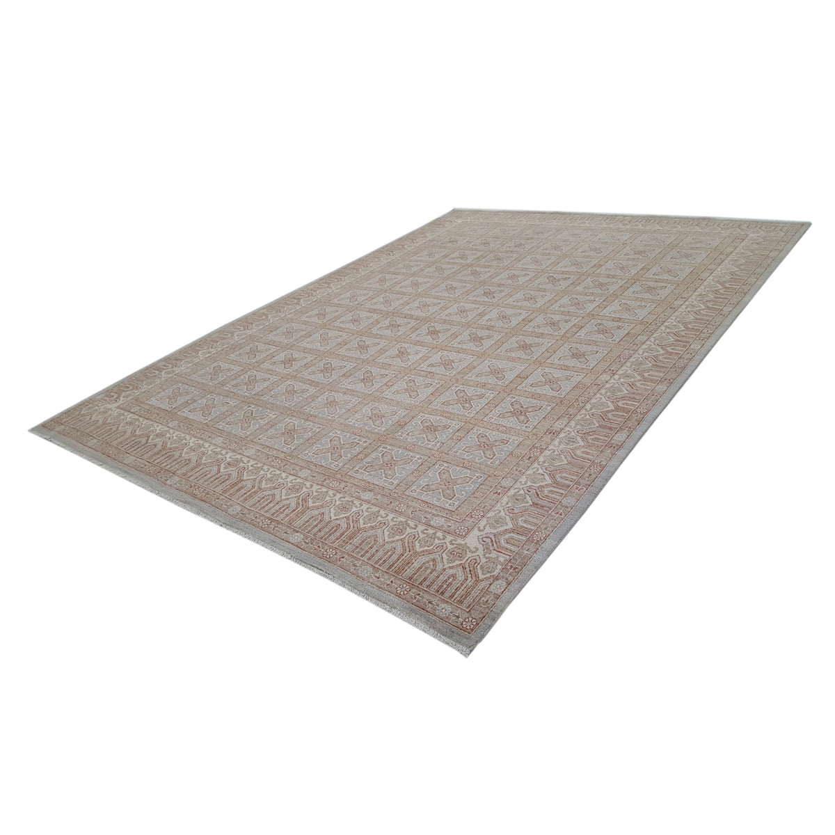 Pacific Ziegler 40560 Lt.Blue Ivory Transitional Hand Knotted Rug