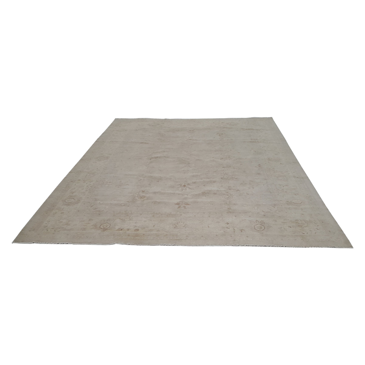 Pacific Ziegler 40569 Ivory Ivory Transitional Hand Knotted Rug