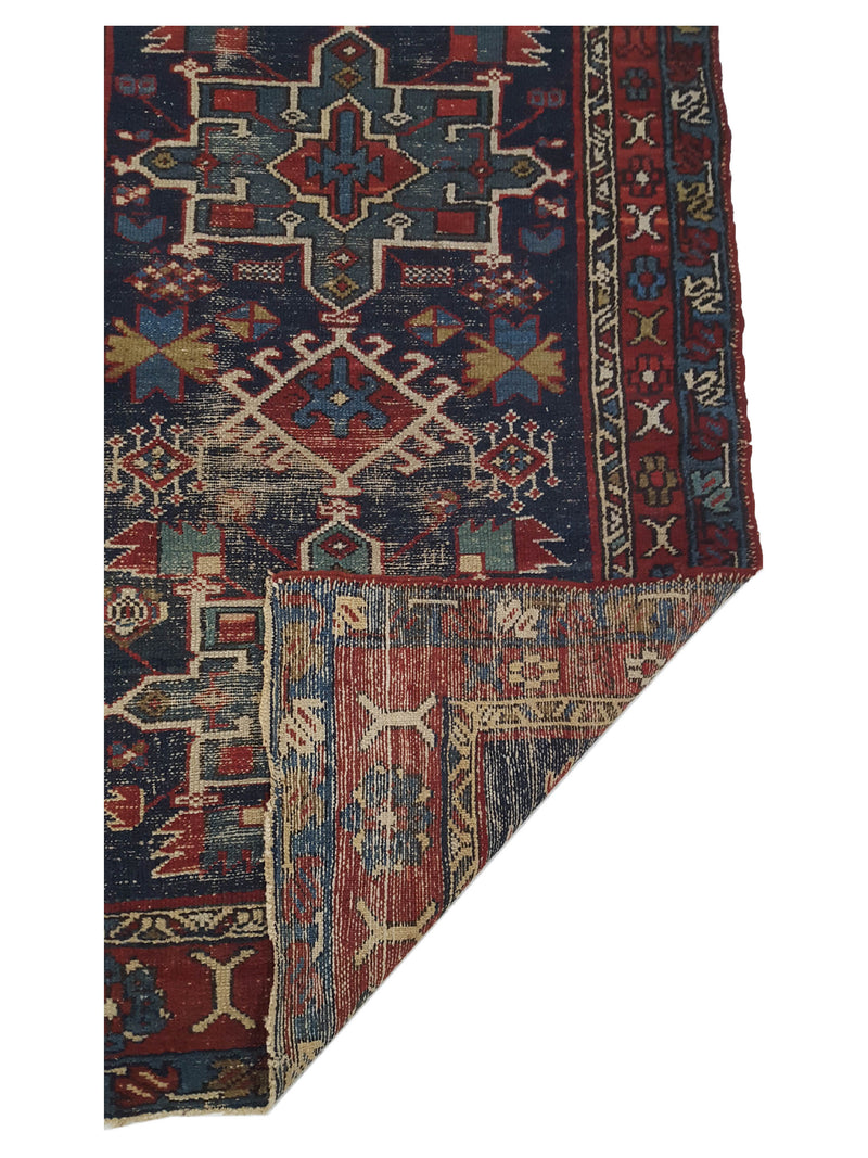 Pacific Karajah 40590 Black Red Traditional Hand Knotted Rug