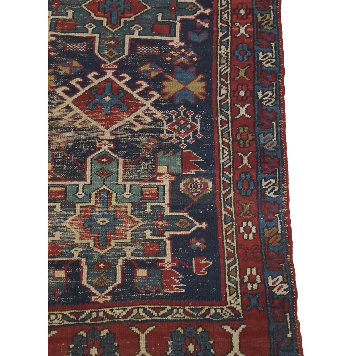 Pacific Karajah 40590 Black Red Traditional Hand Knotted Rug