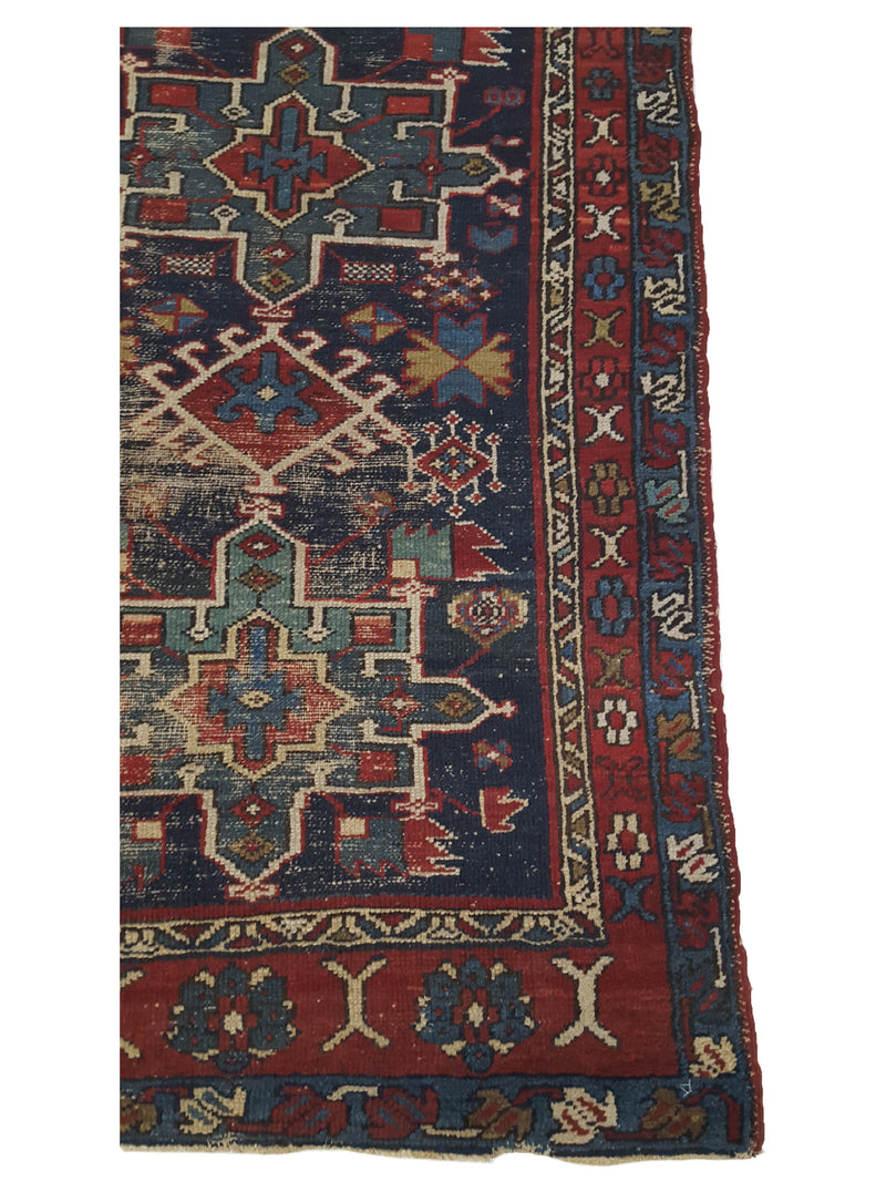 Pacific Karajah 40590 Black Red Traditional Hand Knotted Rug