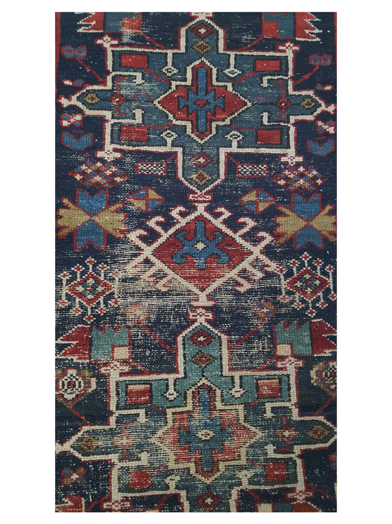 Pacific Karajah 40590 Black Red Traditional Hand Knotted Rug