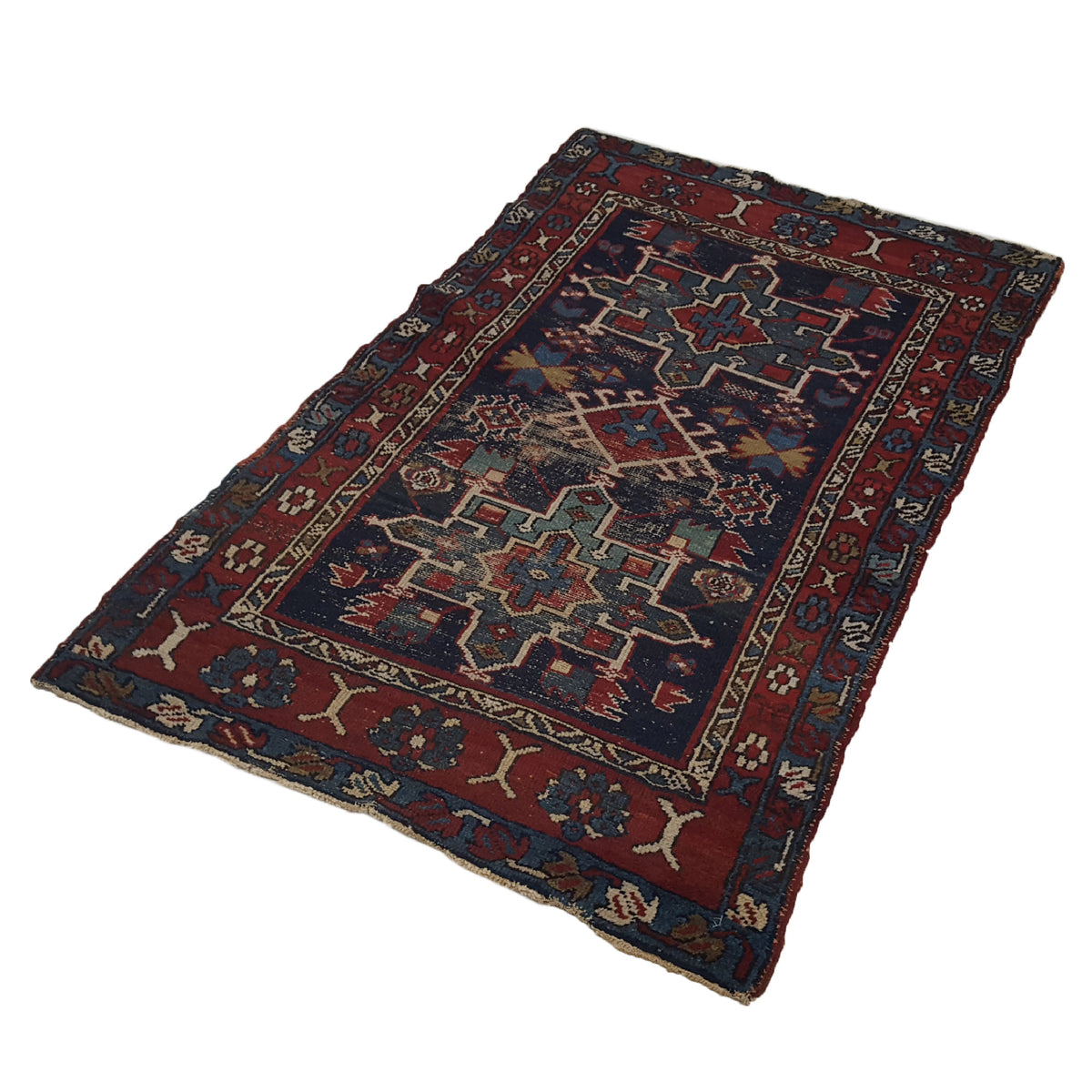 Pacific Karajah 40590 Black Red Traditional Hand Knotted Rug