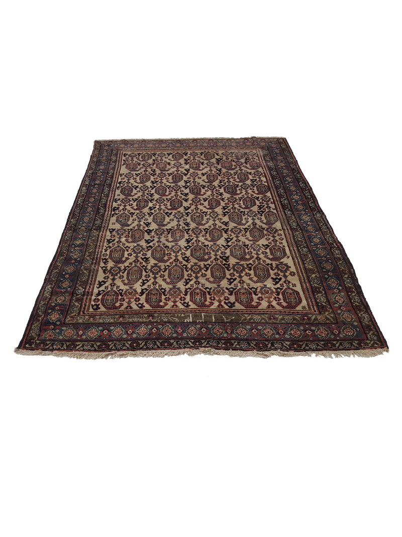 Fasa Antique Malayer 40592 Ivory Rust Traditional Antique Rug