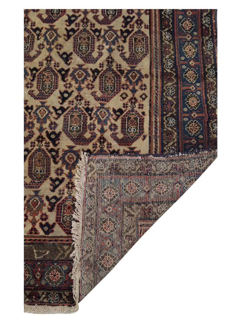 Fasa Antique Malayer 40592 Ivory Rust Traditional Antique Rug