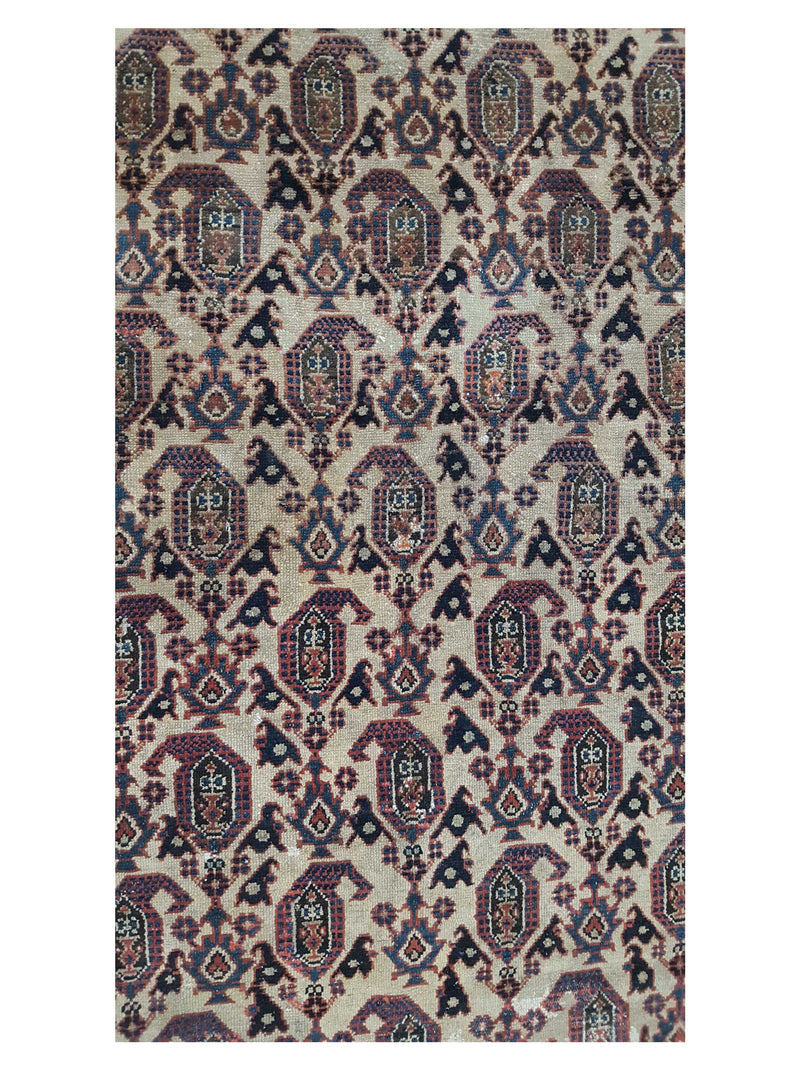 Fasa Antique Malayer 40592 Ivory Rust Traditional Antique Rug