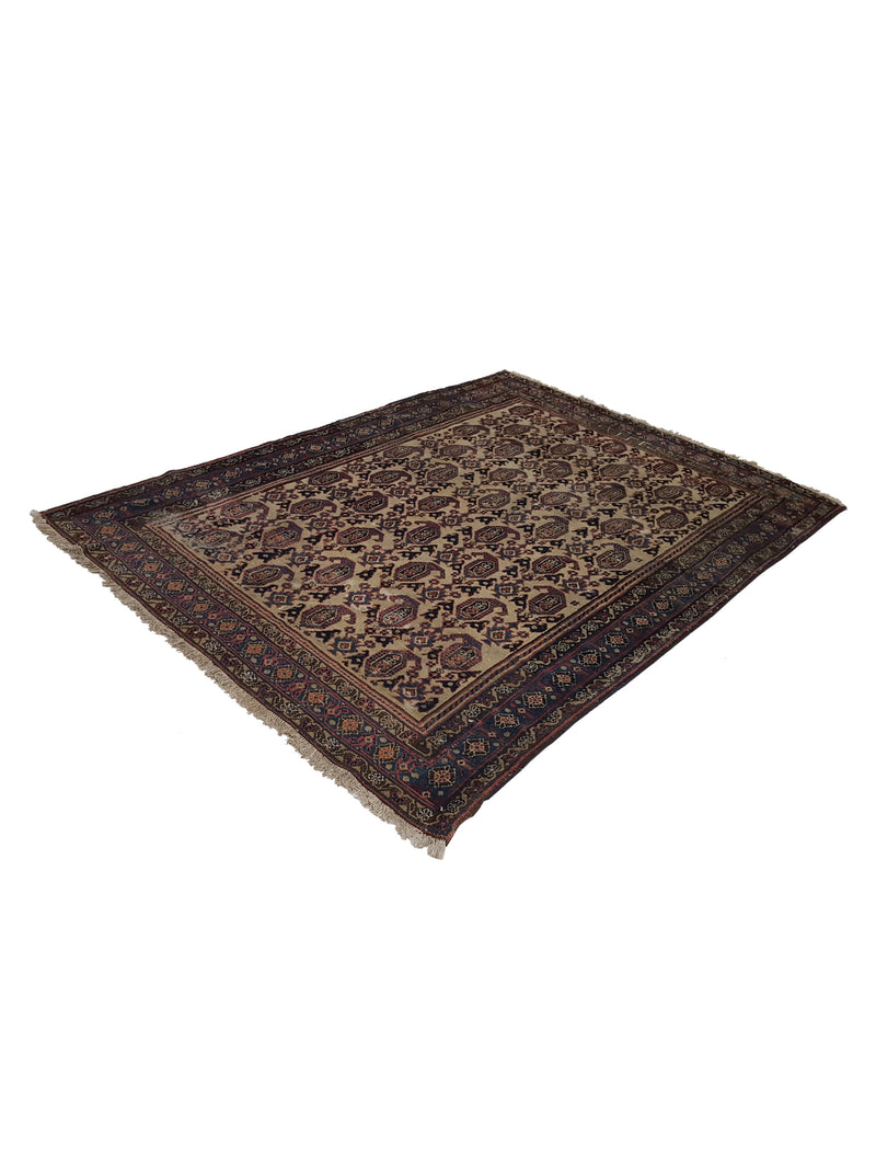 Fasa Antique Malayer 40592 Ivory Rust Traditional Antique Rug