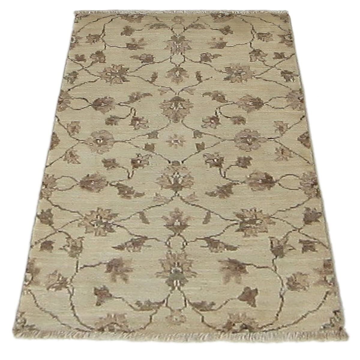 Pacific Ziegler 40599 Ivory Ivory Transitional Hand Knotted Rug