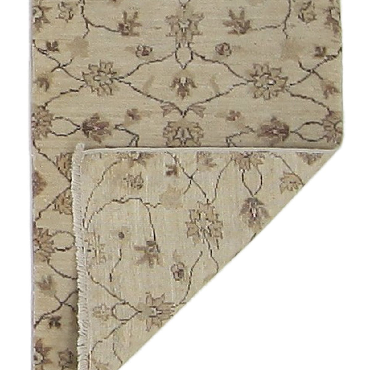 Pacific Ziegler 40599 Ivory Ivory Transitional Hand Knotted Rug