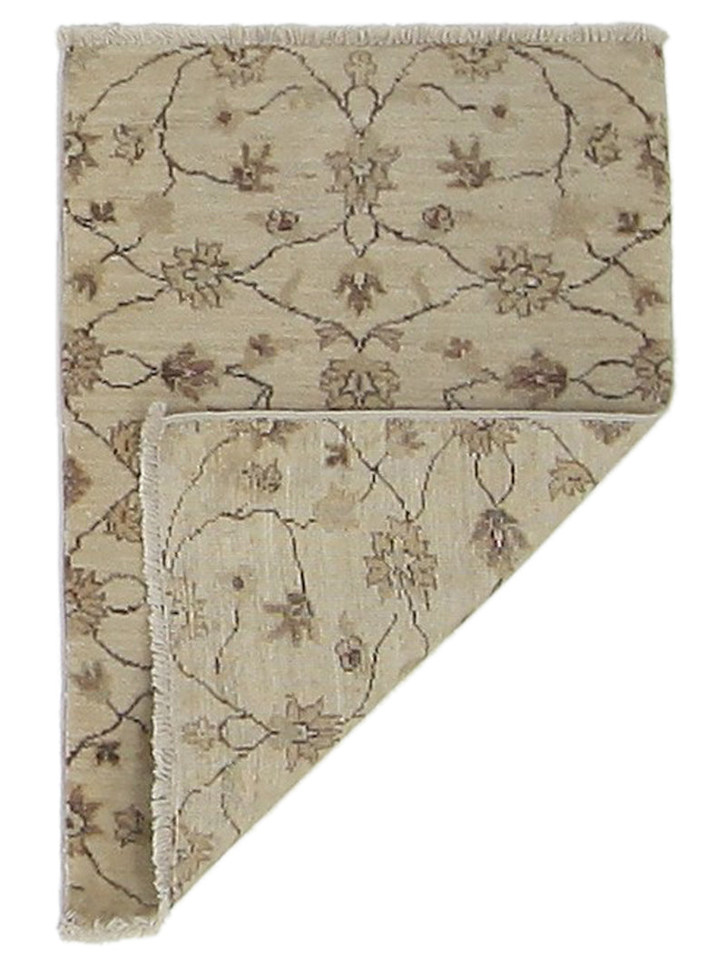 Pacific Ziegler 40599 Ivory Ivory Transitional Hand Knotted Rug