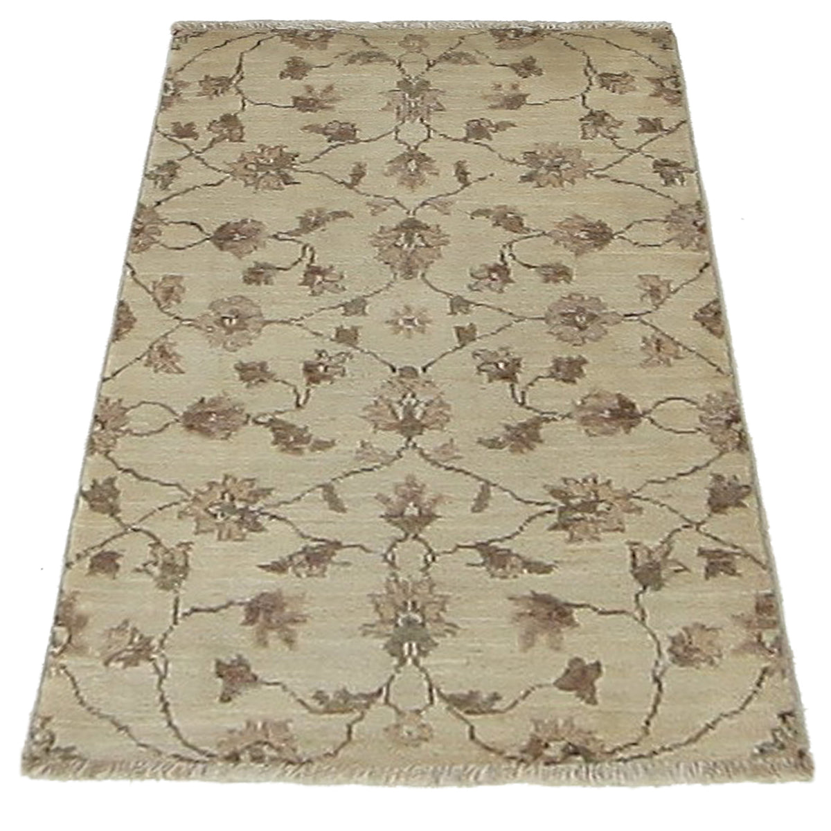 Pacific Ziegler 40600 Ivory Ivory Transitional Hand Knotted Rug