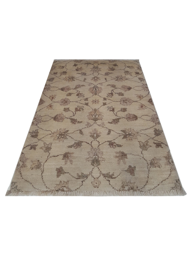 Pacific Ziegler 40601 Ivory Ivory Transitional Hand Knotted Rug