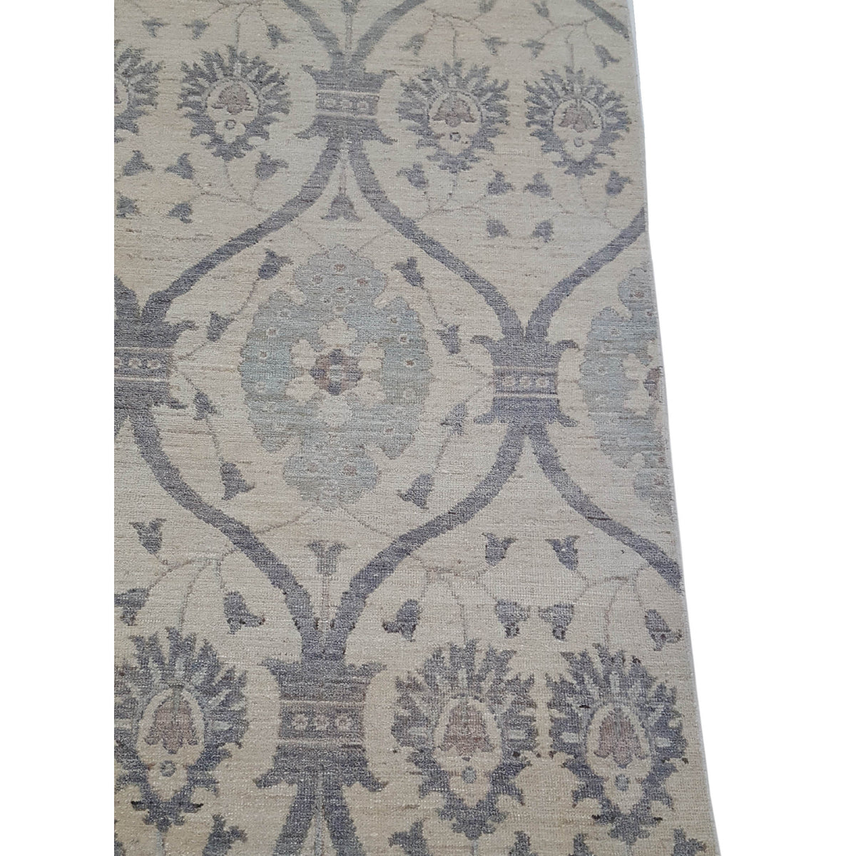 Pacific Ziegler 40629 Ivory Grey Transitional Hand Knotted Rug
