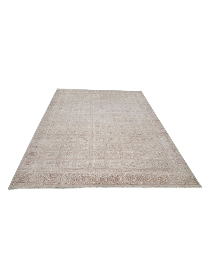 Pacific Ziegler 40630 Ivory Green Transitional Hand Knotted Rug