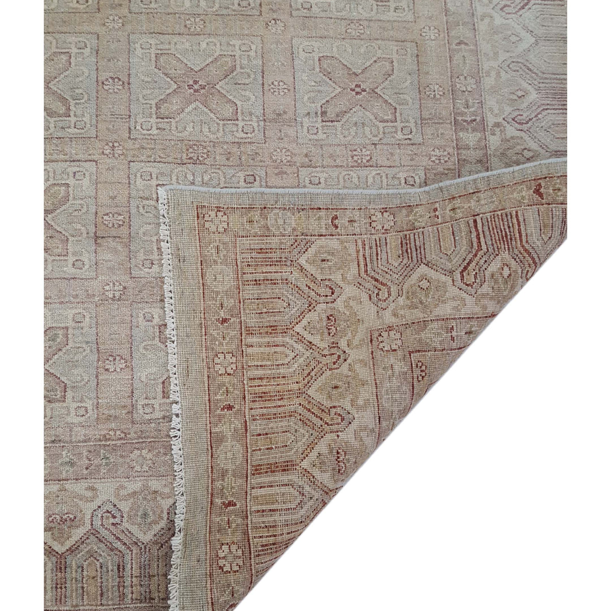 Pacific Ziegler 40630 Ivory Green Transitional Hand Knotted Rug