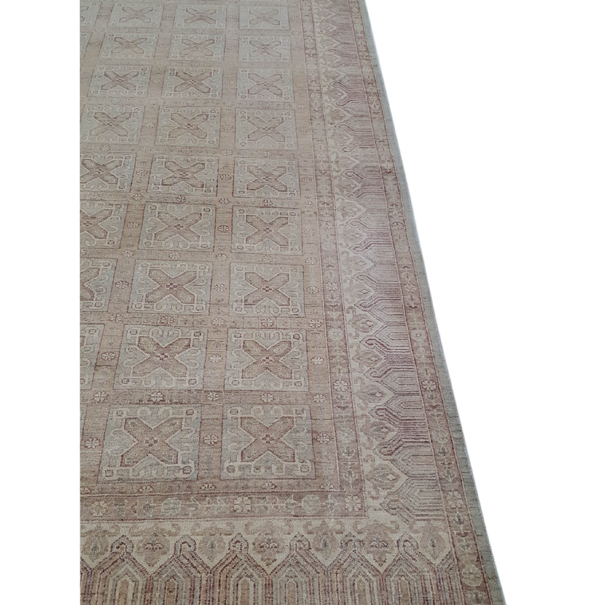 Pacific Ziegler 40630 Ivory Green Transitional Hand Knotted Rug