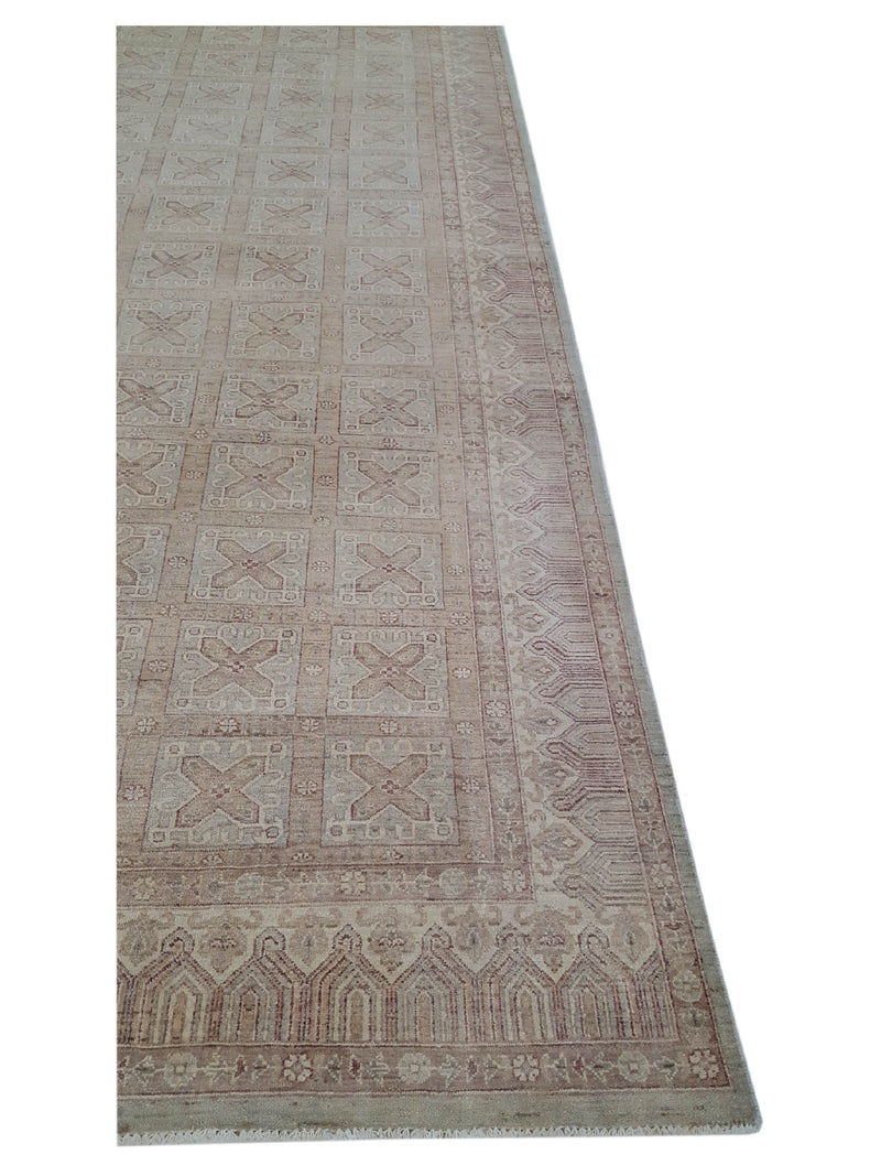 Pacific Ziegler 40630 Ivory Green Transitional Hand Knotted Rug