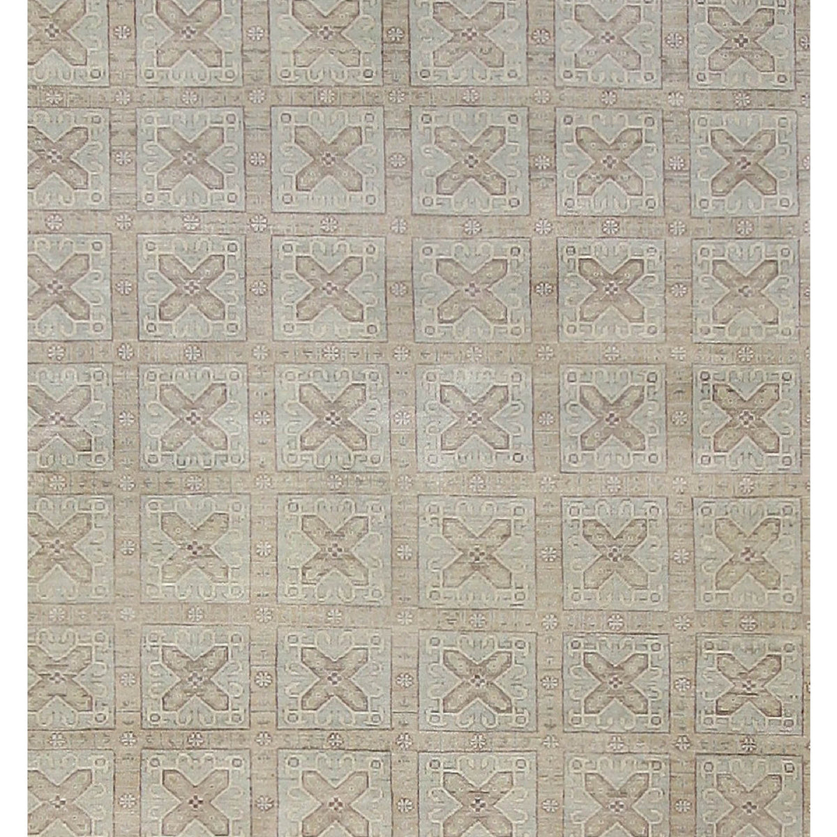 Pacific Ziegler 40630 Ivory Green Transitional Hand Knotted Rug