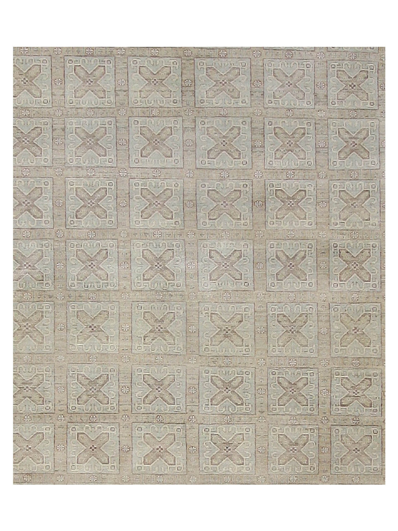 Pacific Ziegler 40630 Ivory Green Transitional Hand Knotted Rug