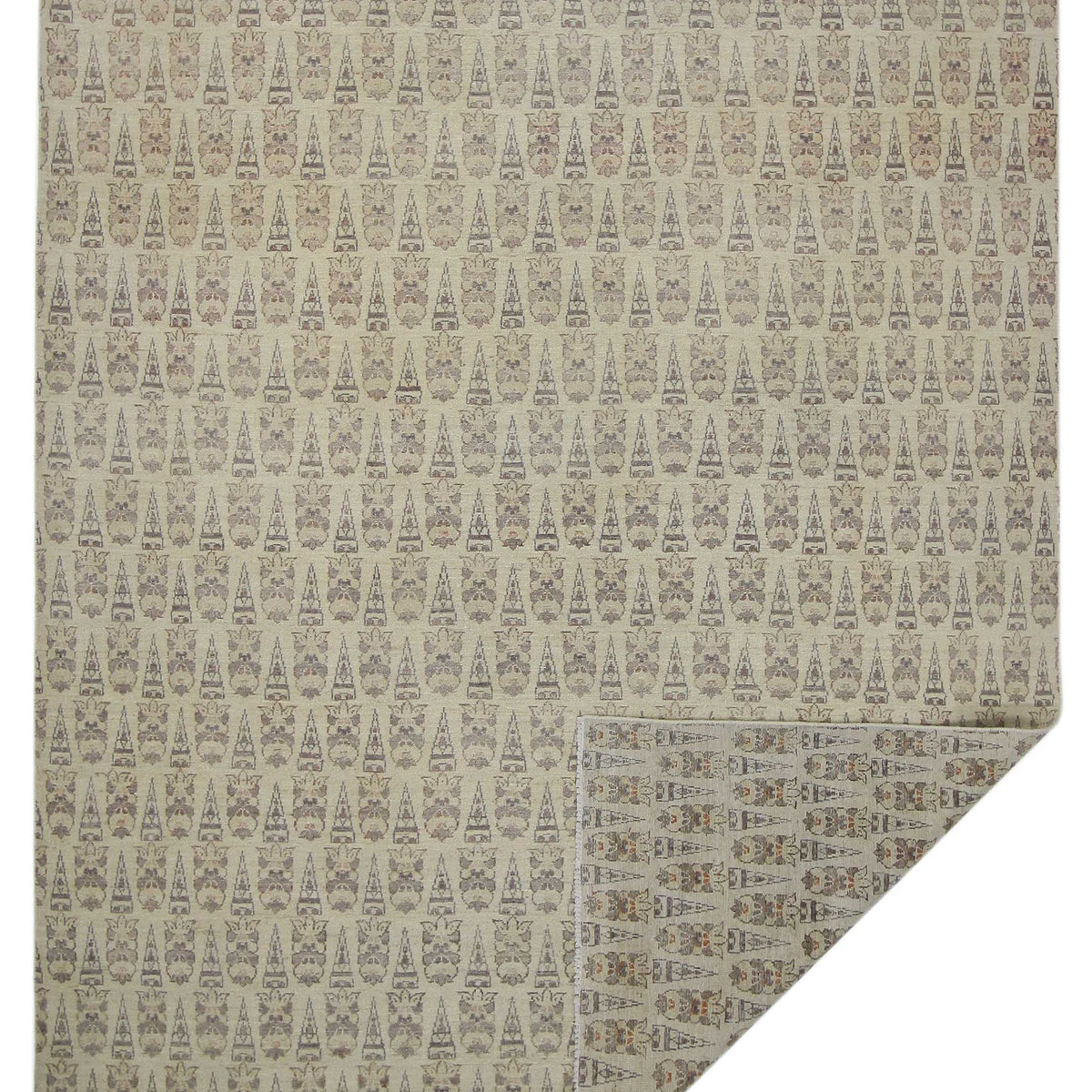 Pacific Ziegler 40631 Ivory Ivory Transitional Hand Knotted Rug