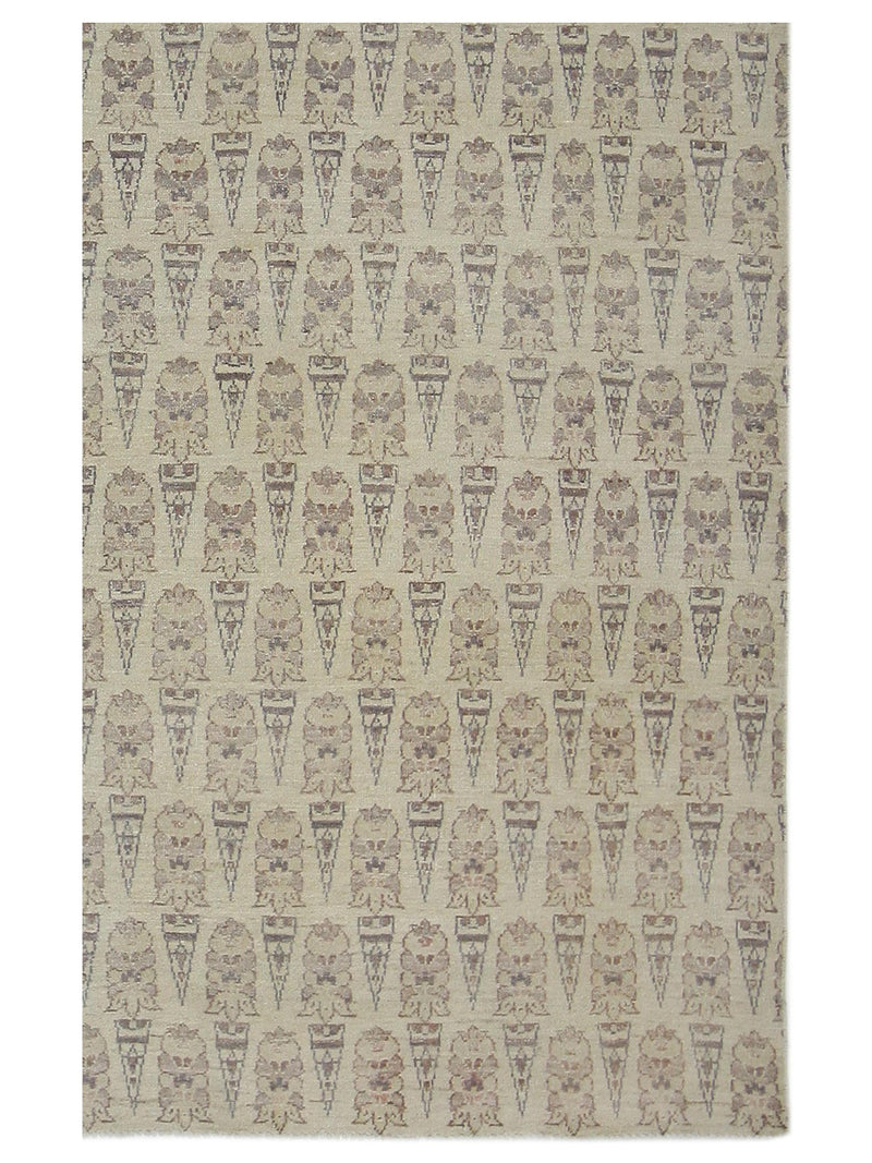 Pacific Ziegler 40631 Ivory Ivory Transitional Hand Knotted Rug