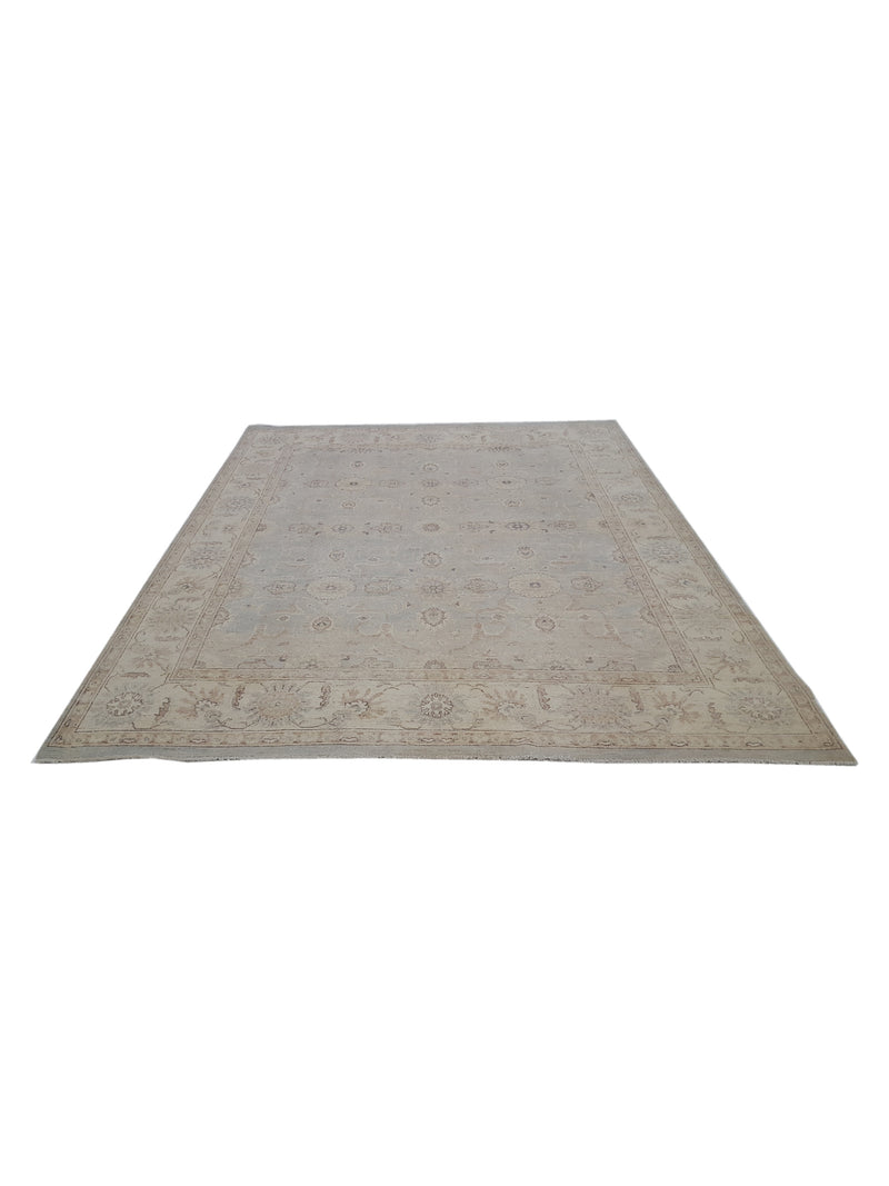 Pacific Ziegler 40633 Ivory Grey Transitional Hand Knotted Rug