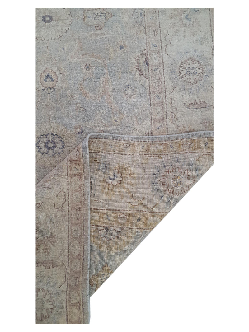Pacific Ziegler 40633 Ivory Grey Transitional Hand Knotted Rug