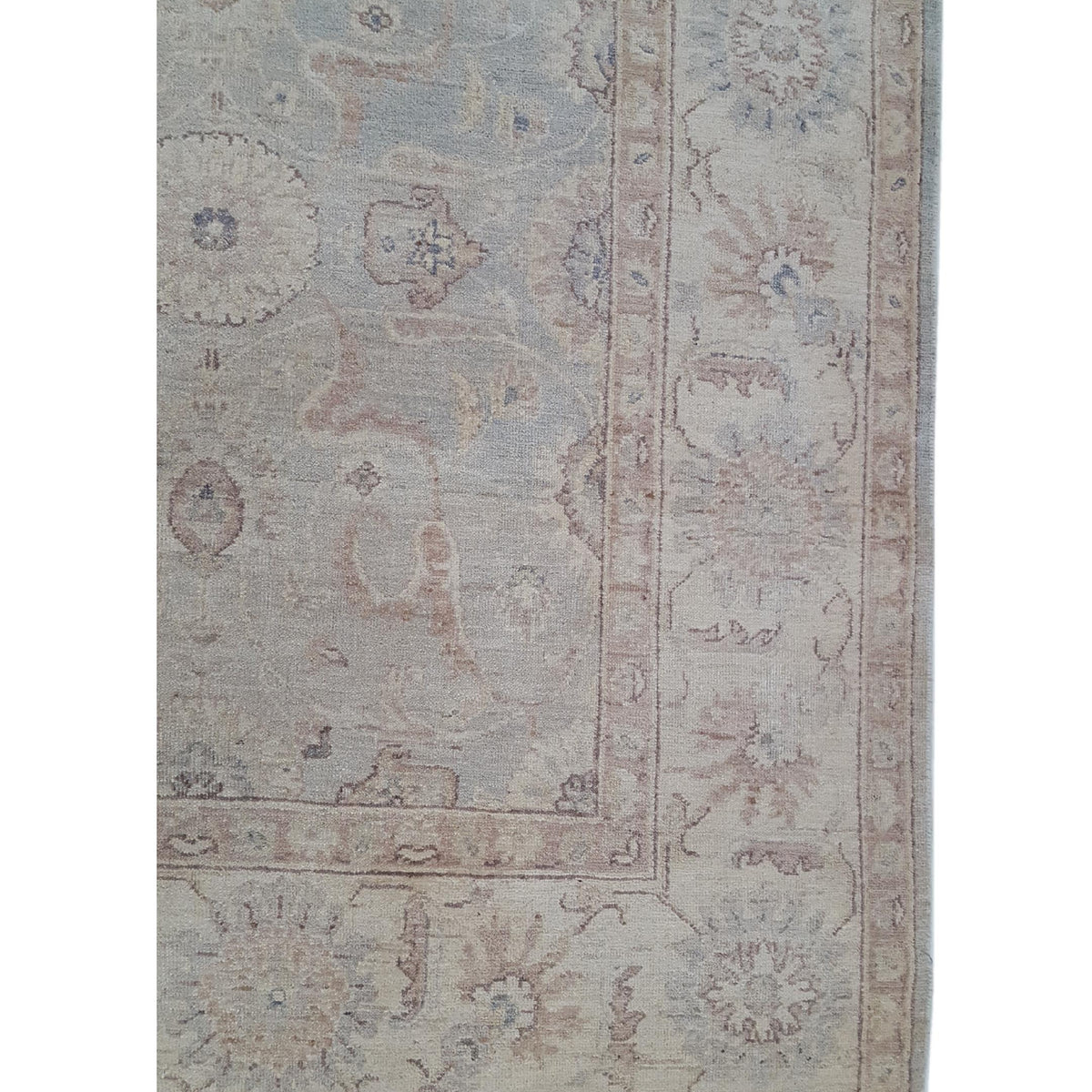 Pacific Ziegler 40633 Ivory Grey Transitional Hand Knotted Rug