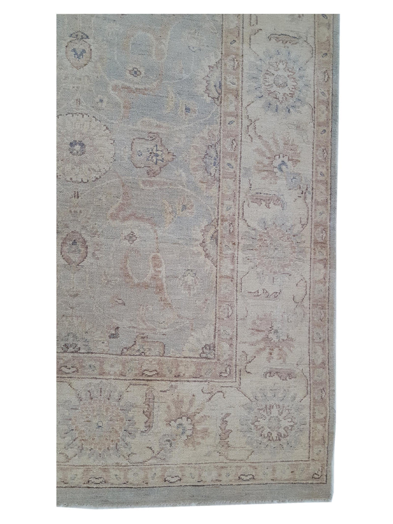 Pacific Ziegler 40633 Ivory Grey Transitional Hand Knotted Rug