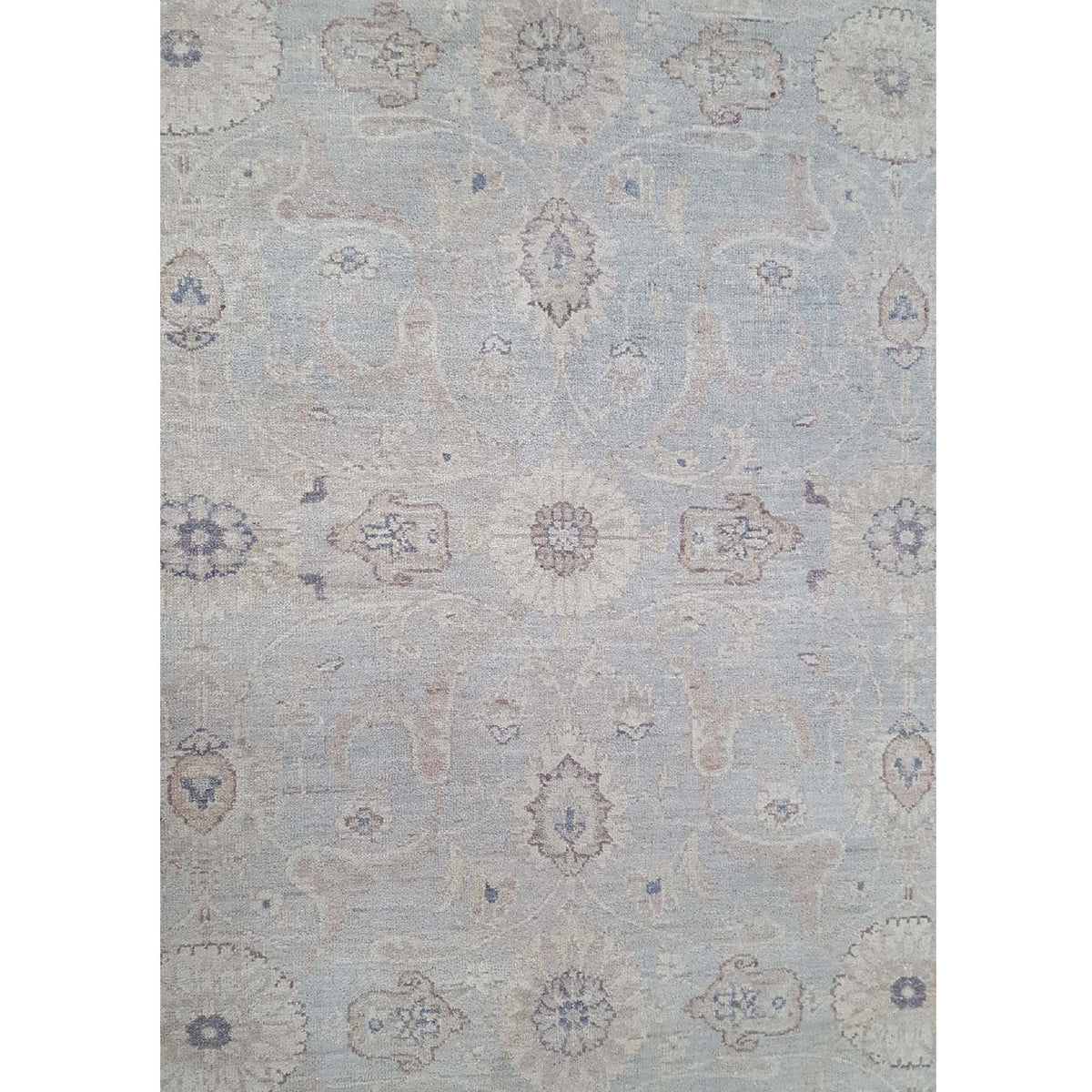 Pacific Ziegler 40633 Ivory Grey Transitional Hand Knotted Rug