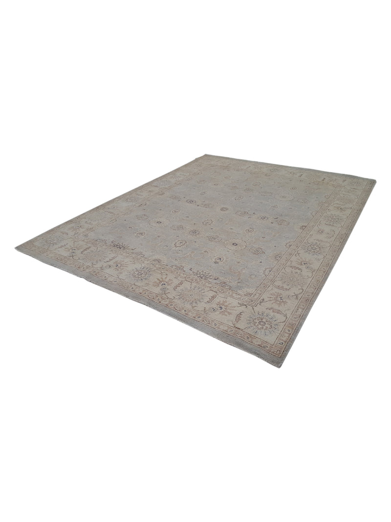 Pacific Ziegler 40633 Ivory Grey Transitional Hand Knotted Rug