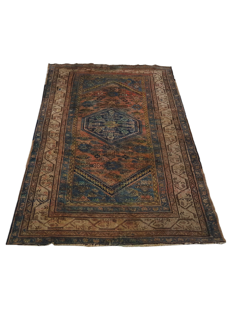 Pacific Malayer 40634 Gold Beige Traditional Hand Knotted Rug