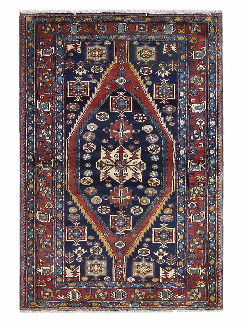 Pacific Hamadan  Navy Red Traditional