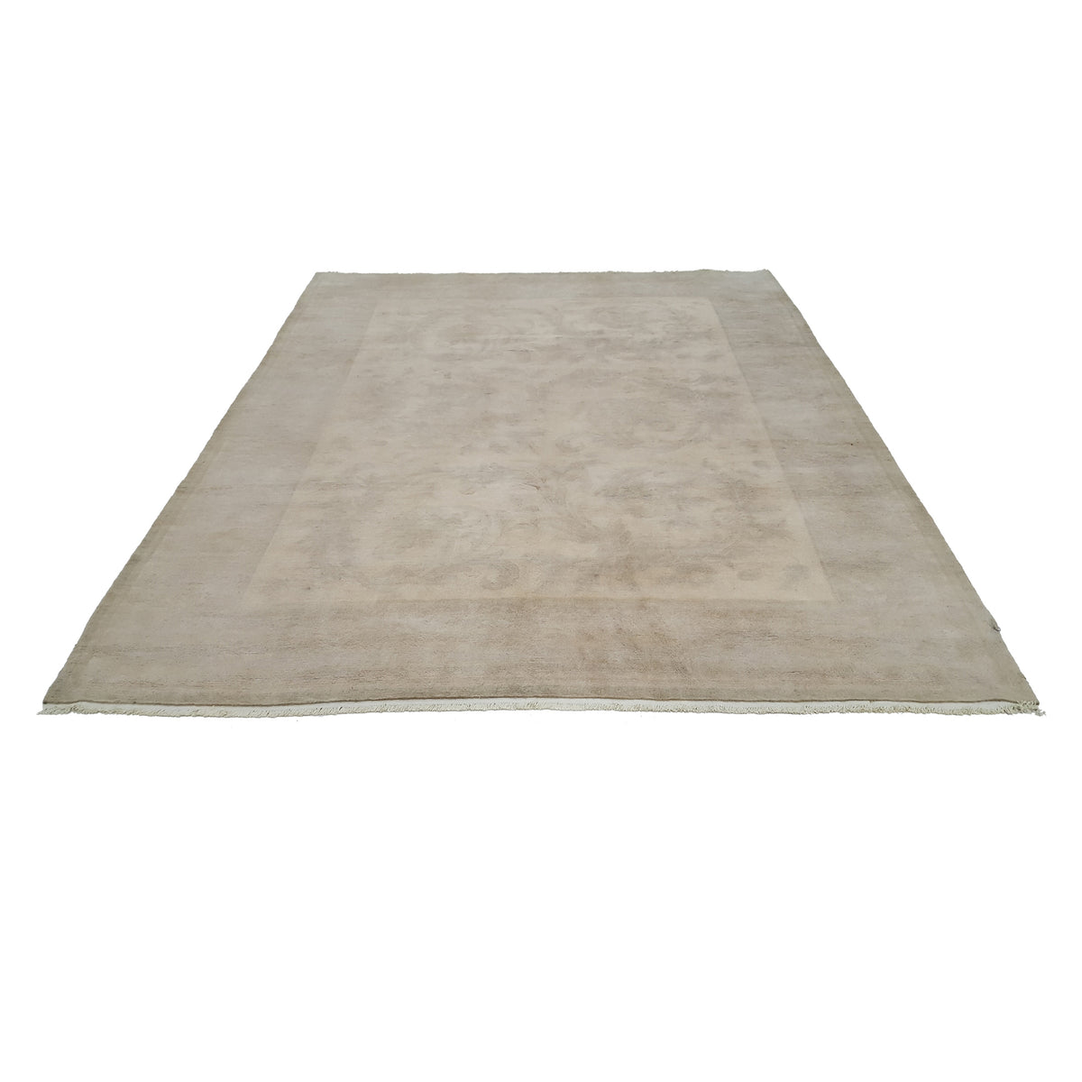 Pacific Nepalese 40644 Beige Beige Transitional Hand Knotted Rug