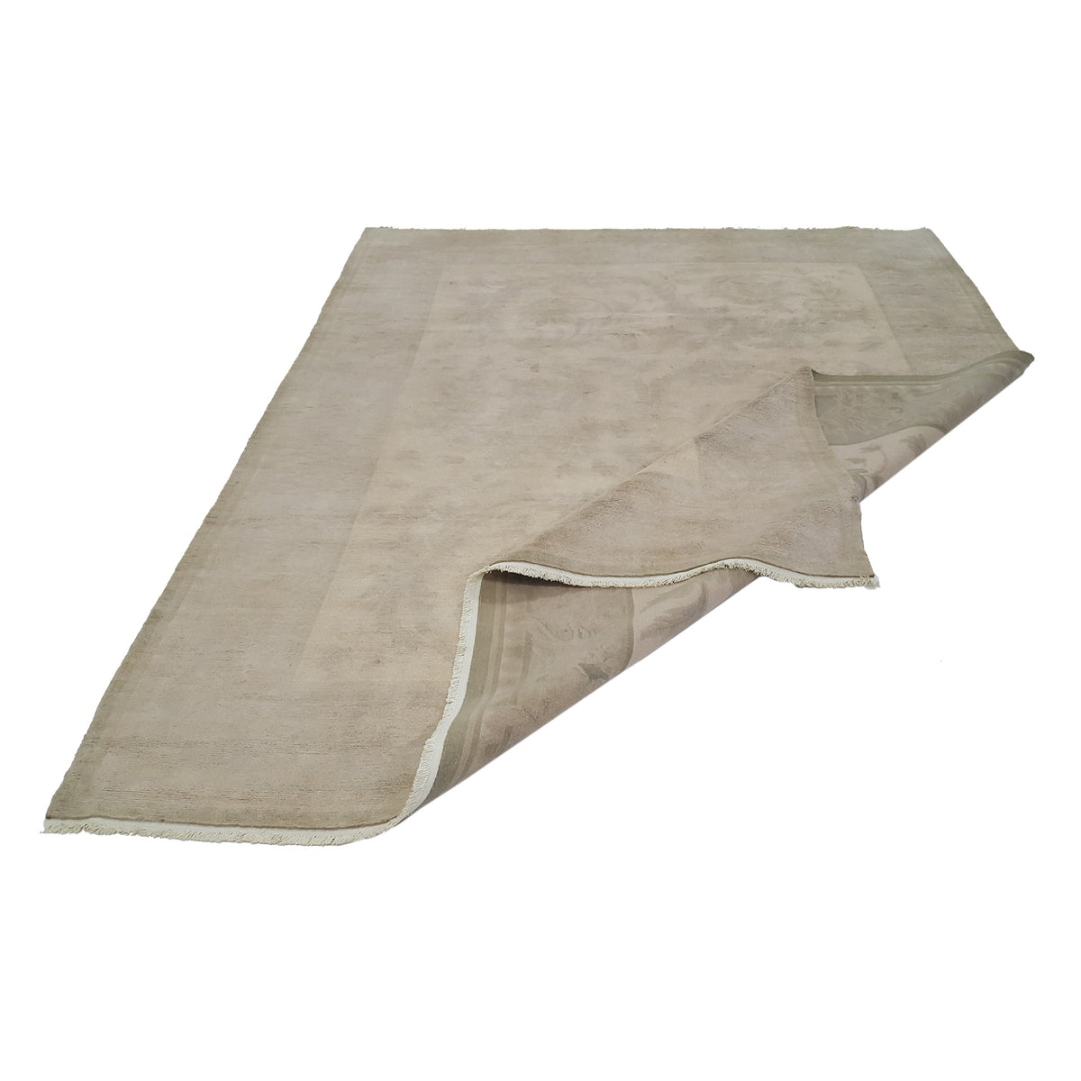 Pacific Nepalese 40644 Beige Beige Transitional Hand Knotted Rug
