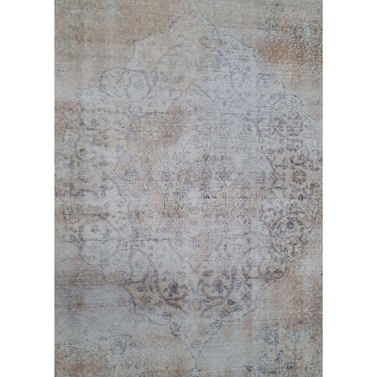 Pacific Vintage 40647 Camel Ivory Vintage Hand Knotted Rug
