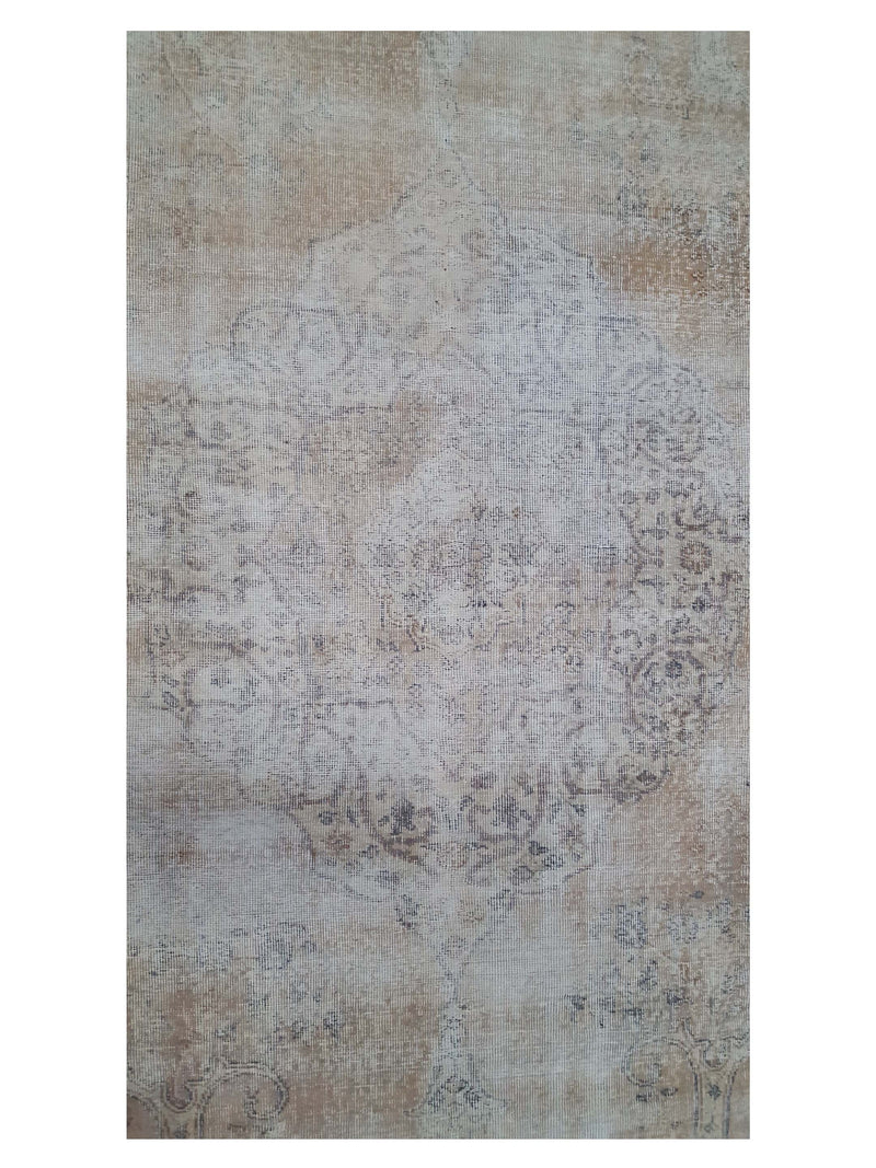 Pacific Vintage 40647 Camel Ivory Vintage Hand Knotted Rug
