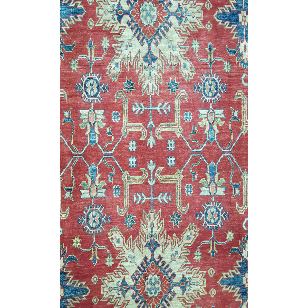 Pacific Kazak 40651 Red Ivory Traditional Hand Knotted Rug