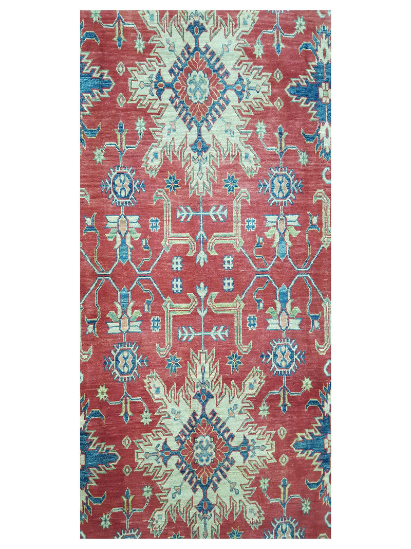 Pacific Kazak 40651 Red Ivory Traditional Hand Knotted Rug