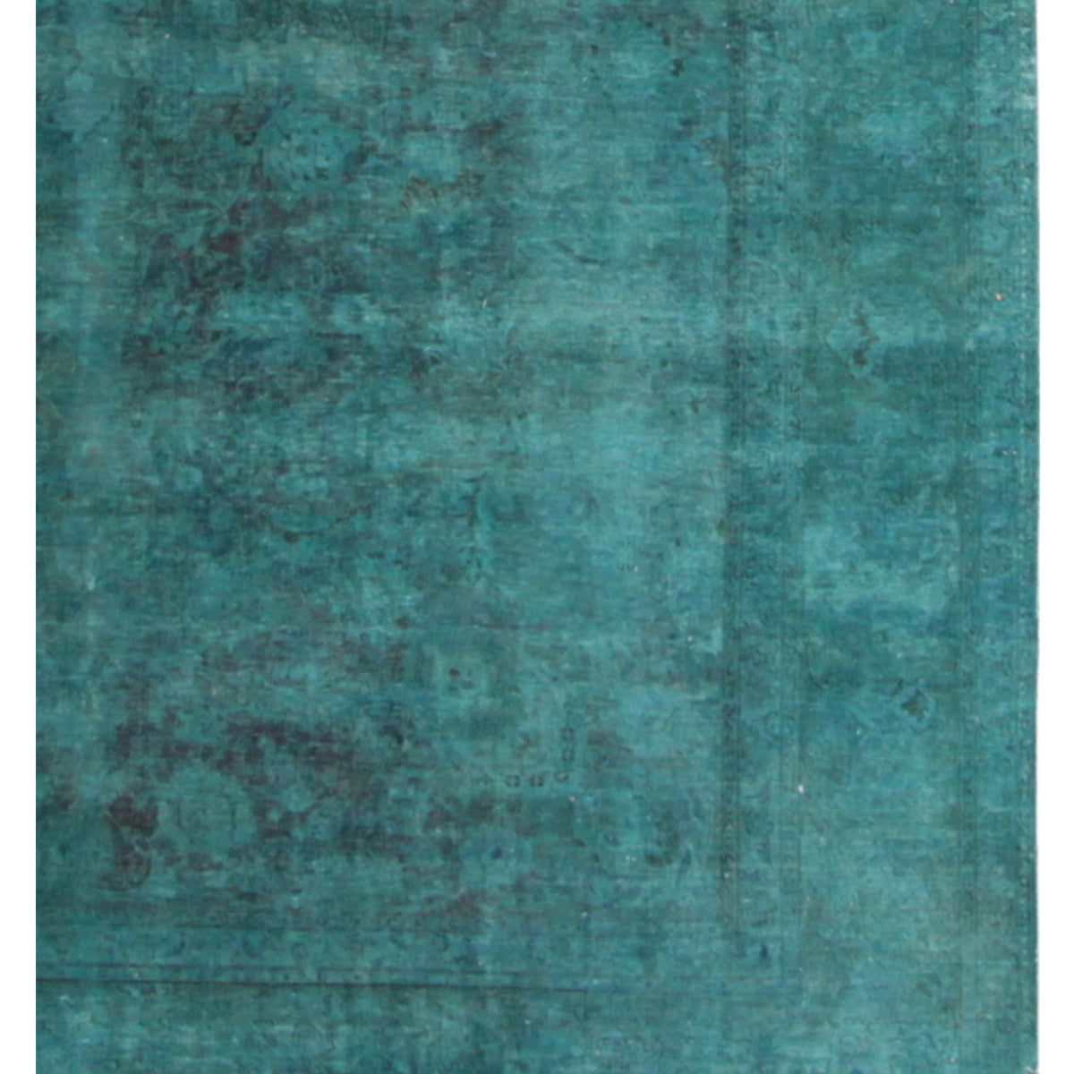 Pacific Overdyed 40681 Green Green Transitional Hand Knotted Rug