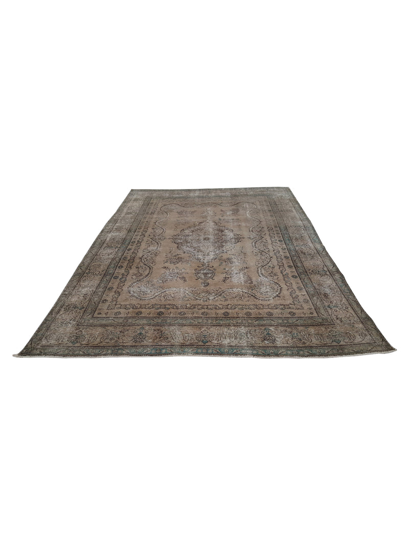 Pacific Vintage 40686 Lt.Brown Lt.Brown Vintage Hand Knotted Rug