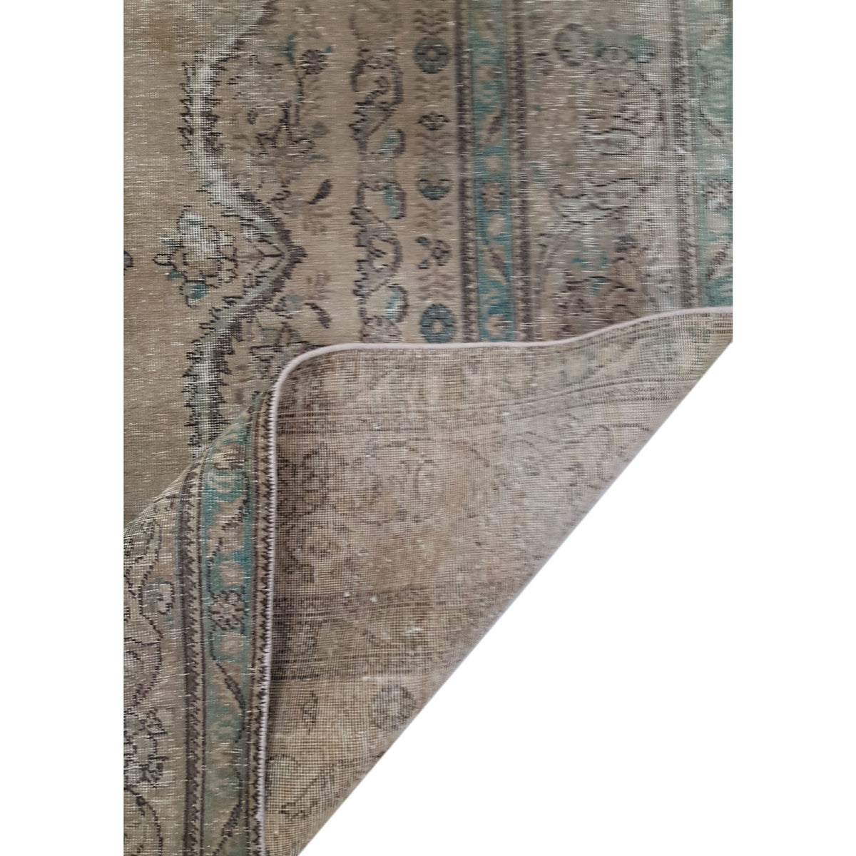 Pacific Vintage 40686 Lt.Brown Lt.Brown Vintage Hand Knotted Rug