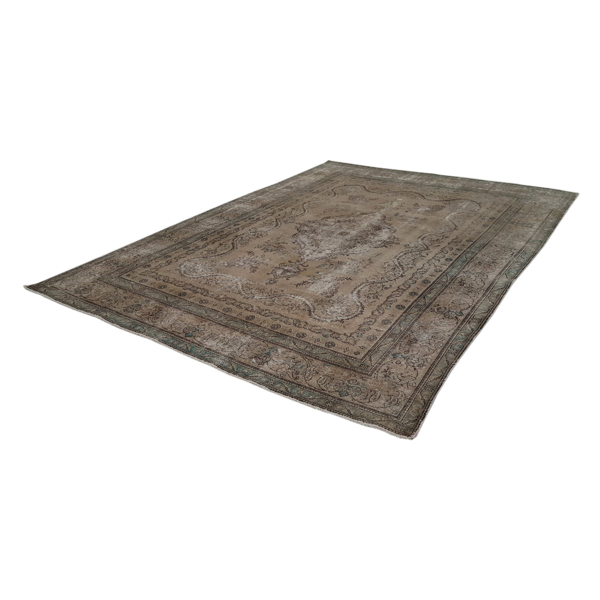 Pacific Vintage 40686 Lt.Brown Lt.Brown Vintage Hand Knotted Rug