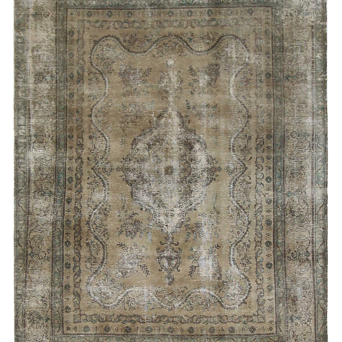 Pacific Vintage 40686 Lt.Brown Lt.Brown Vintage Hand Knotted Rug