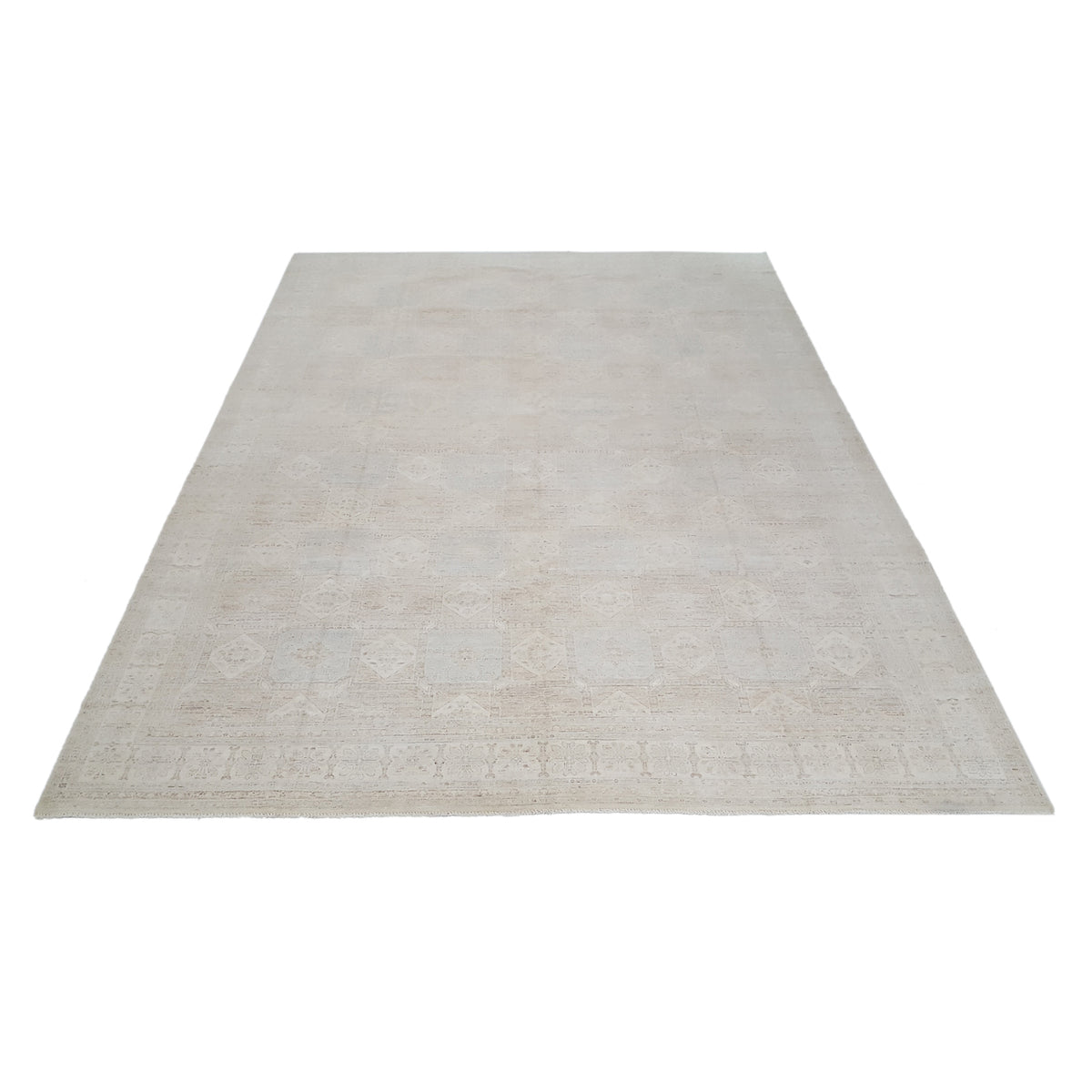 Pacific Ziegler 40700 Lt.Blue Ivory Transitional Hand Knotted Rug