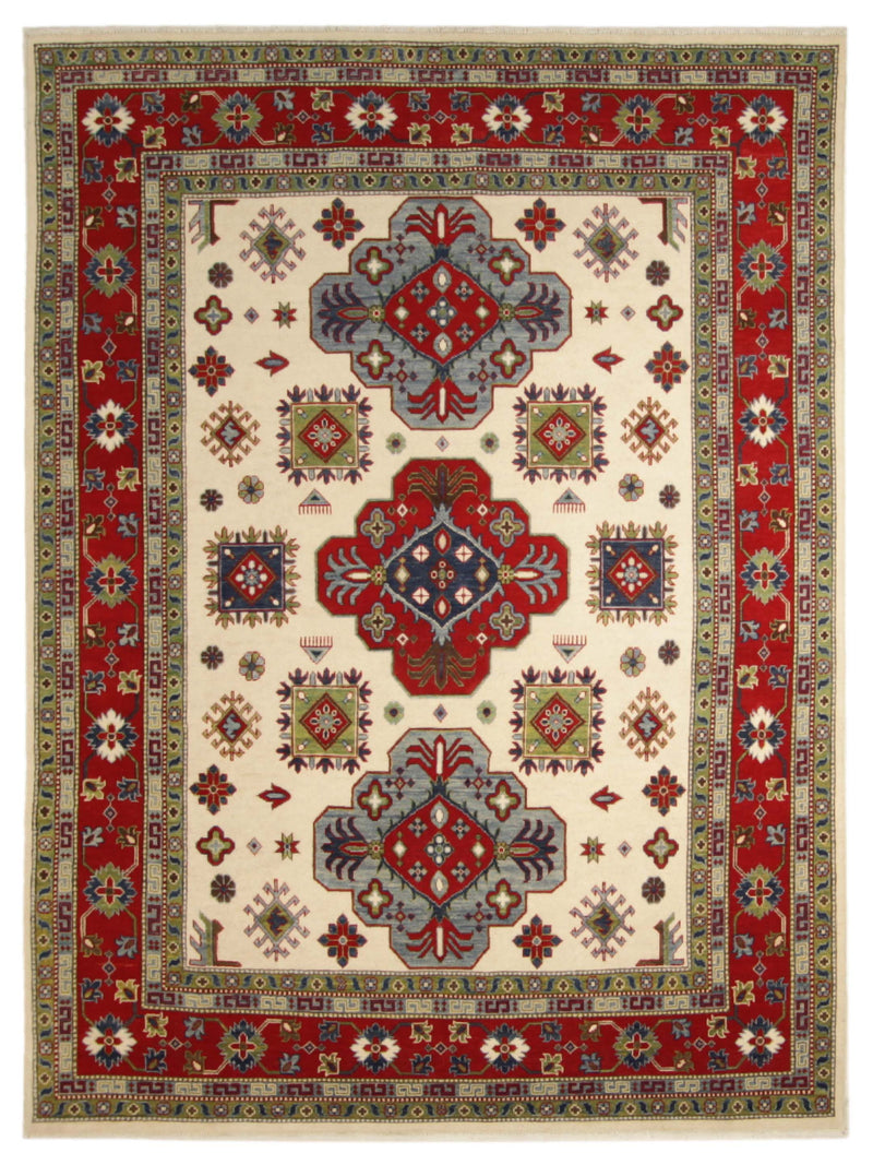 Pacific Kazak  Ivory Red Traditional