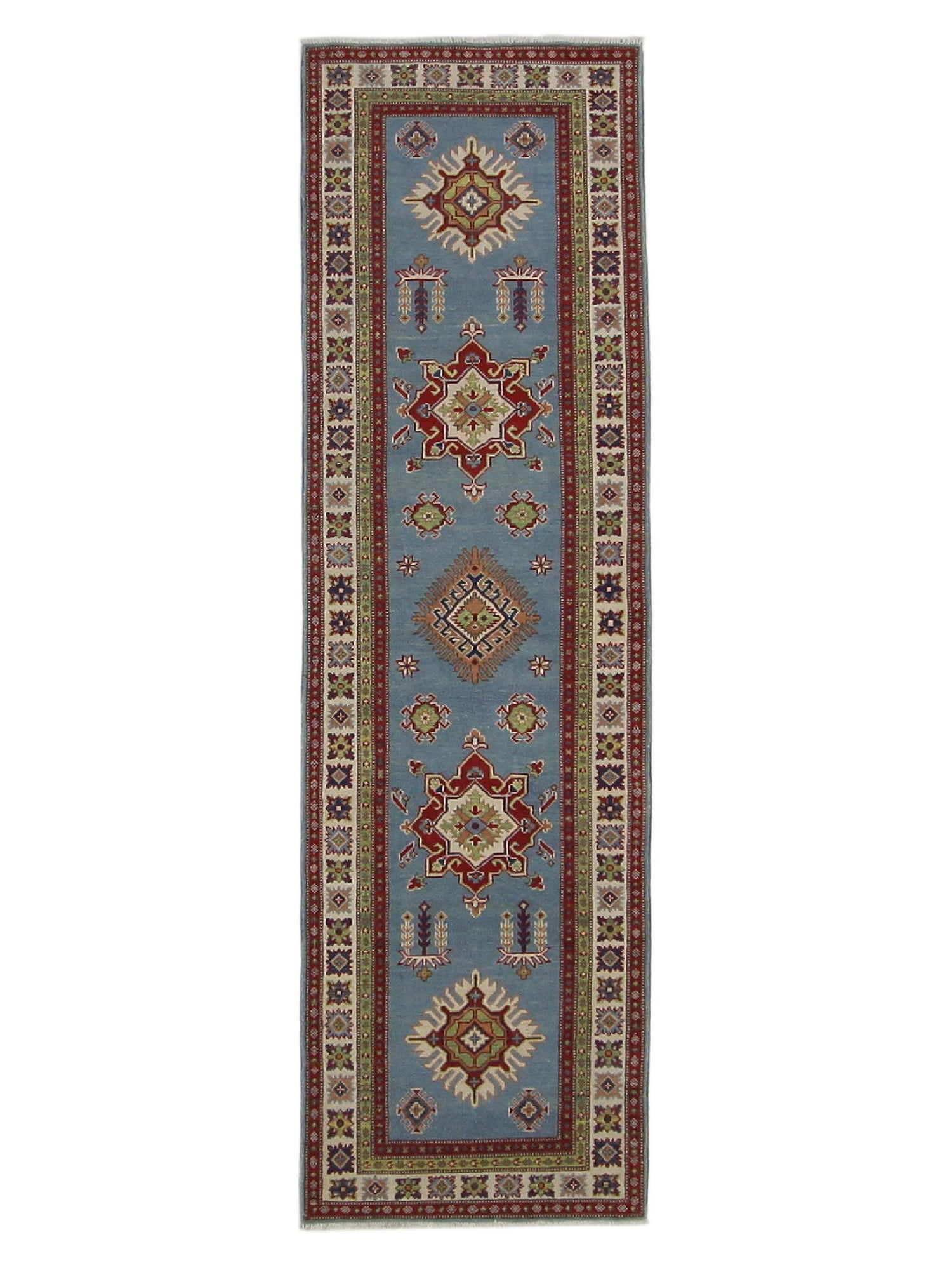 Pacific Kazak  Blue Ivory Traditional